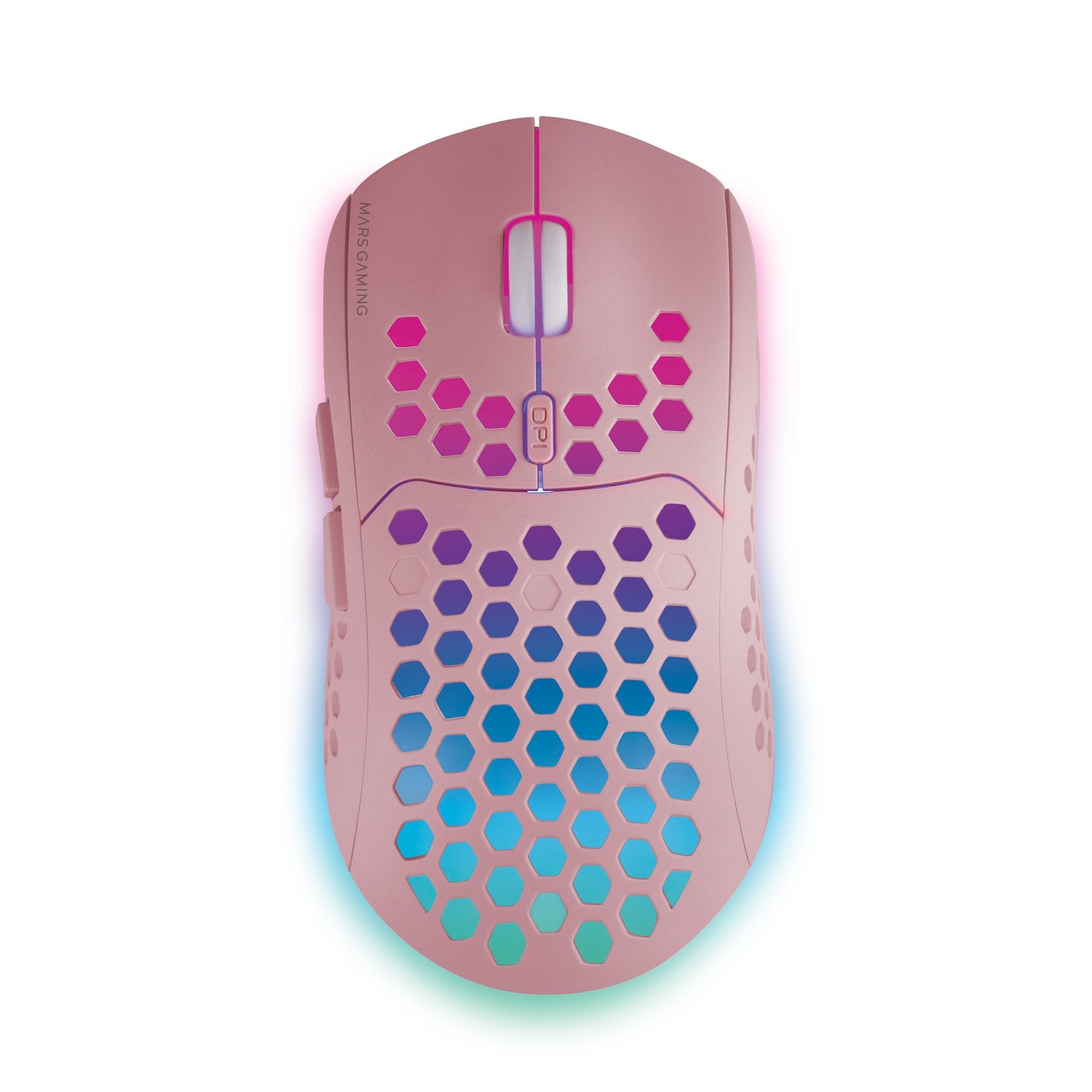 Ratón Gaming Inalámbrico Mars Gaming Mmw3p Batería Recargable Hasta 3200 Dpi Rosa