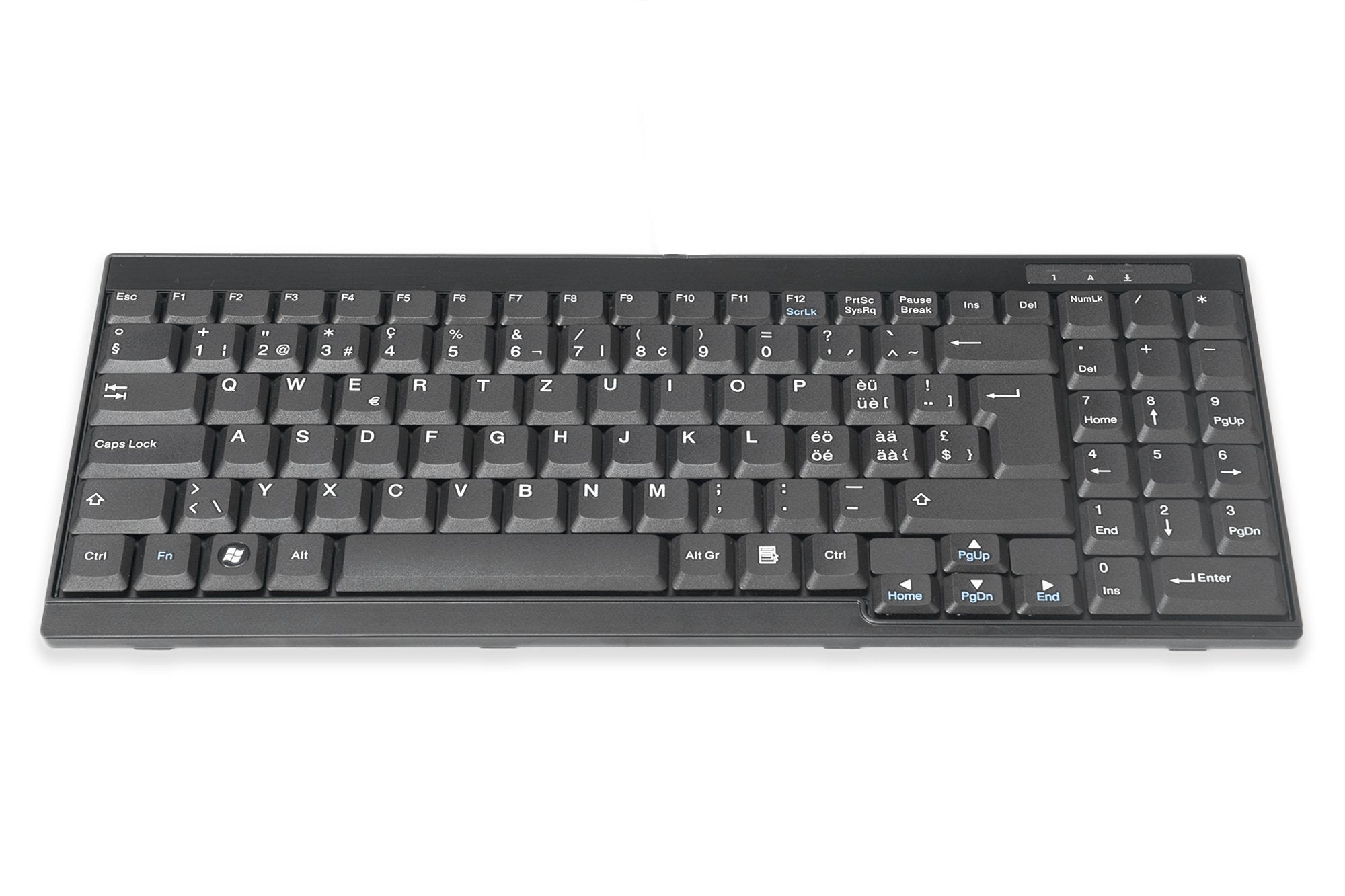 Keyboard For Tft Console Swiss Cpnt Black Wired Swiss Layout
