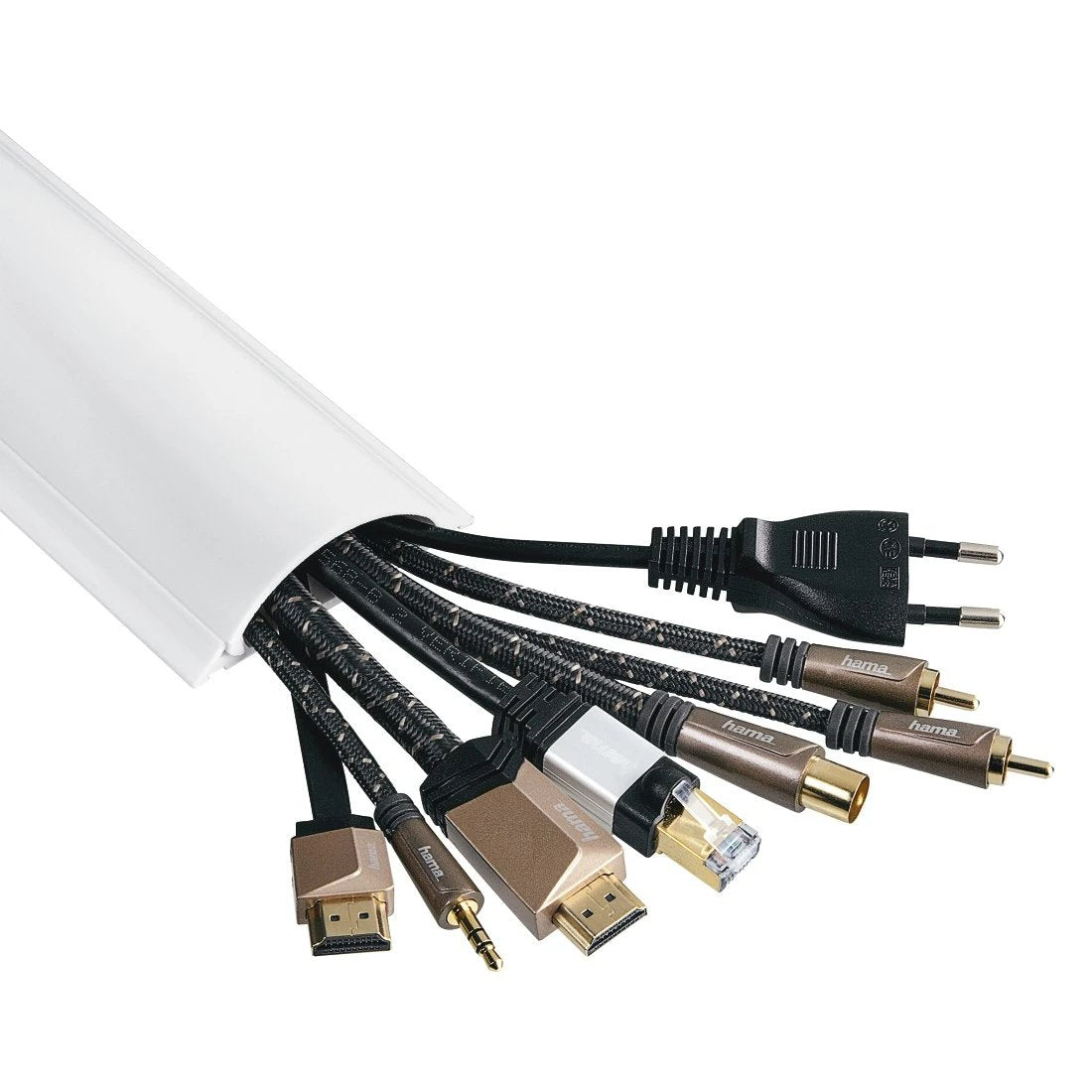 EAN 4047443508522 - Hama 00220984 organizador de cables Universal Panel guíacables Blanco 1 pieza(s) imagen 4