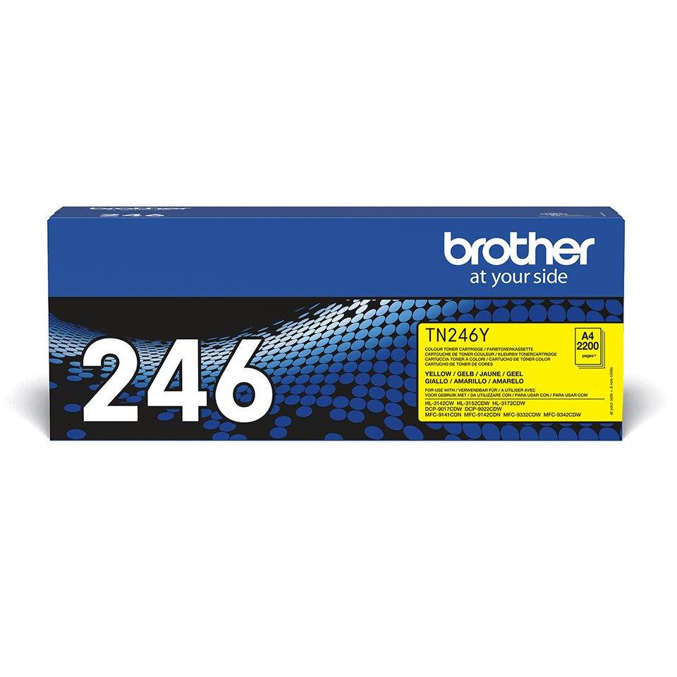 EAN 4977766745697 - Brother TN-246Y cartucho de tóner 1 pieza(s) Original Amarillo imagen 1