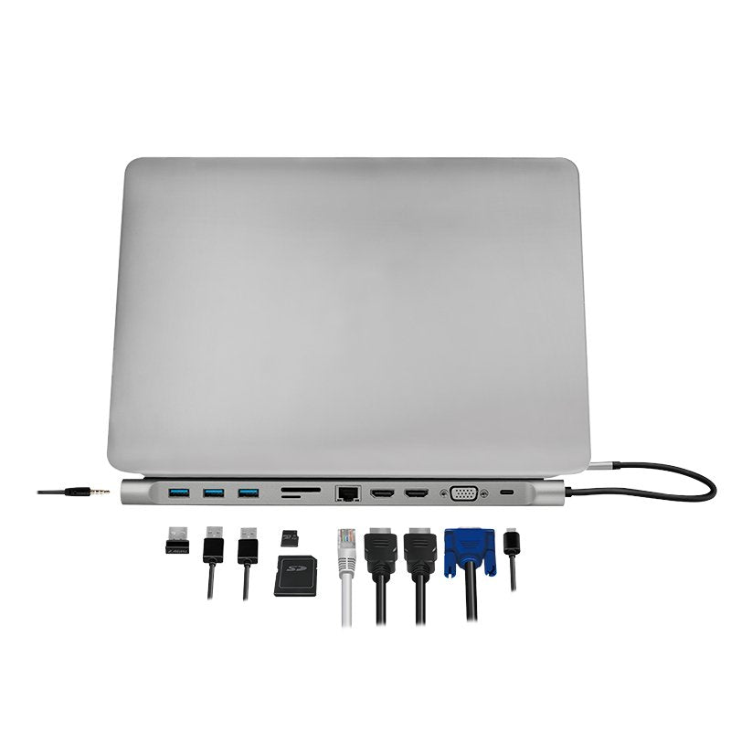 EAN 4052792062847 - LogiLink UA0373 base para portátil y replicador de puertos Alámbrico USB 3.2 Gen 1 (3.1 Gen 1) Type-C Alu imagen 6
