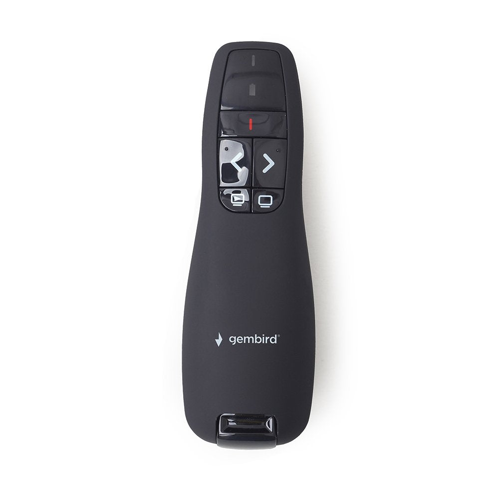 Gembird Presentador Inalámbrico Con Puntero Láser 660 Nm 10 M Negro