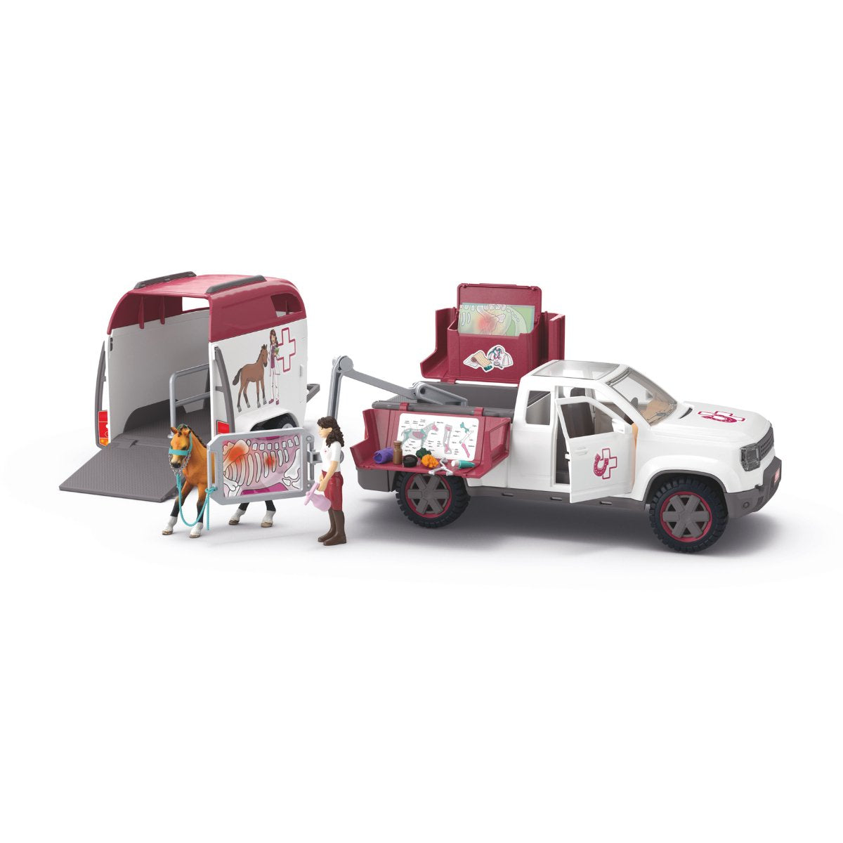 Schleich Horse Club Veterinario Móvil Con Remolque, Edificio De Juegos 42704