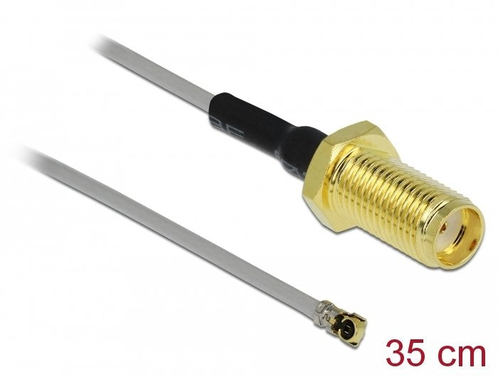 Delock Cable De Antena Sma Hembra Am Einbau A Mhf® 4 Macho 0.81 35 Cm
