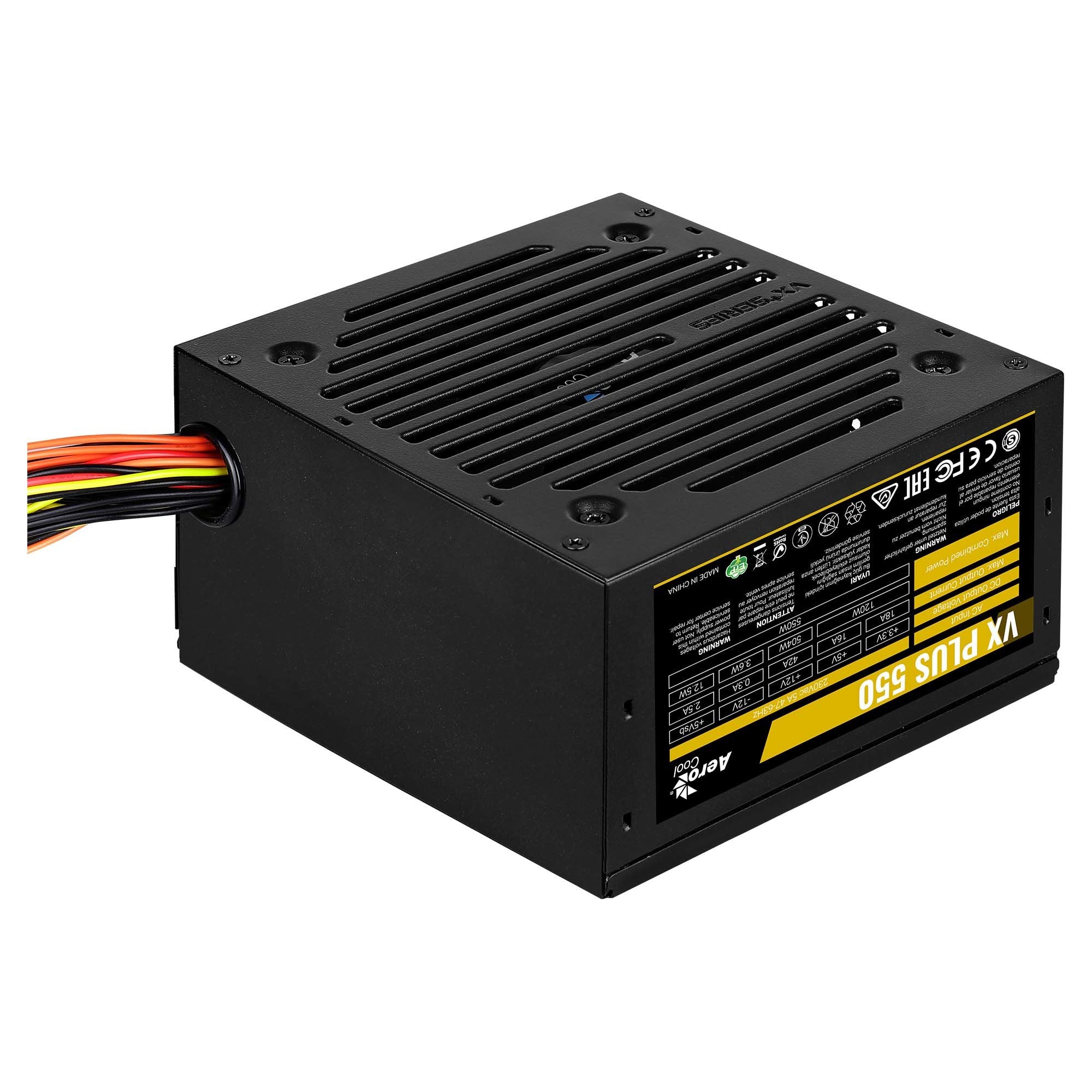 EAN 4718009151918 - Aerocool VX PLUS 550 unidad de fuente de alimentación 550 W 20+4 pin ATX ATX Negro imagen 1