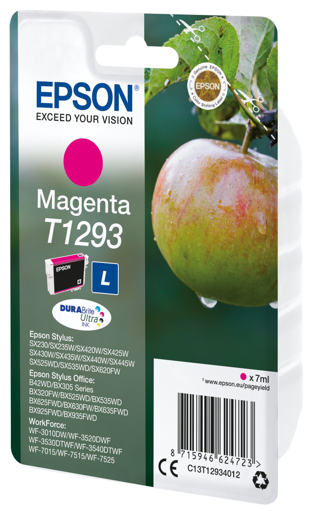 Tinta Original Epson T1293 Magenta Para Stylus Office Bx305f,Bx305fw,Bx305fw,Bx635fwd,Bx935fwd, Sx4