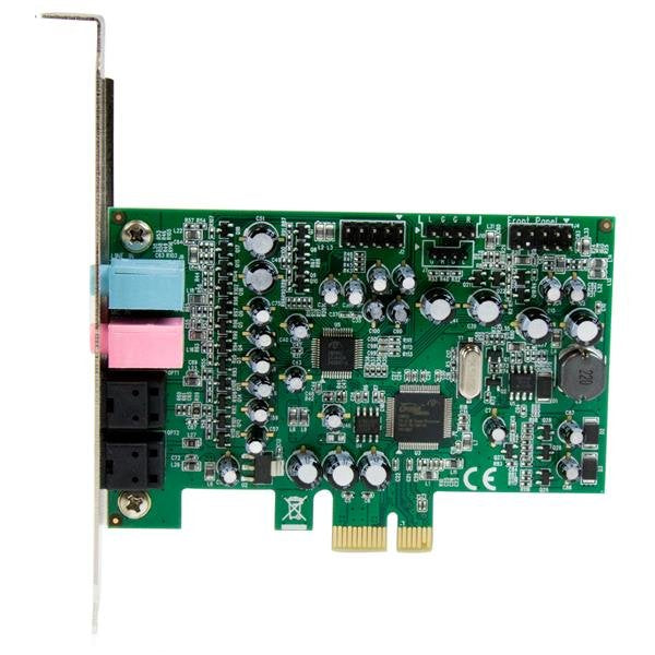 Startech Tarjeta De Sonido Pci Express Sonido Envolvente 7.1 Canales 24bit 192 Khz Pexsound7ch