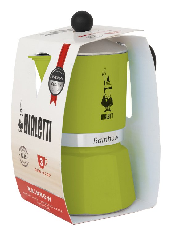 EAN 8006363018500 - Bialetti Rainbow Cafetera italiana Negro, Verde imagen 4