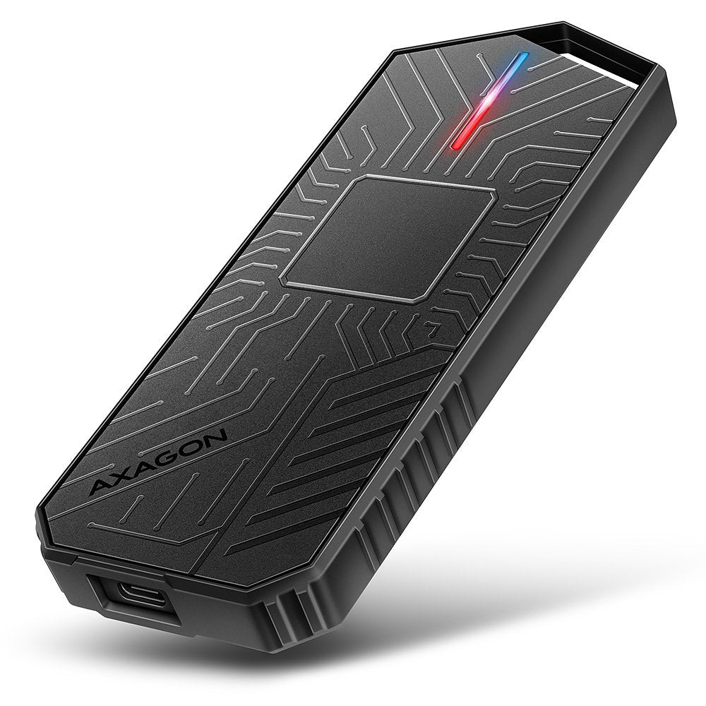 EAN 8595247908544 - Axagon EEM2-GAM, USB-C 10Gbps - NVMe & SATA SSD GAME M.2 box, bezšroubkový Caja externa para unidad de es imagen 1