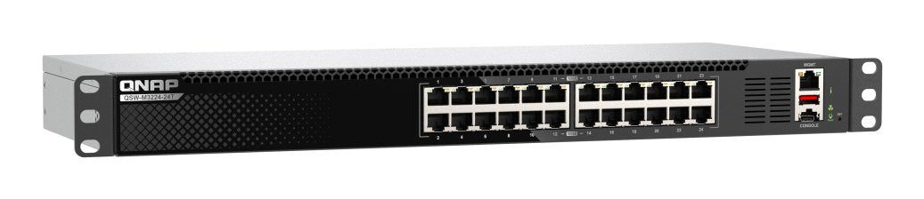 EAN 4711103085363 - QNAP QSW-M3224-24T switch Gestionado L3 10G Ethernet (100/1000/10000) 1U Negro, Plata imagen 5