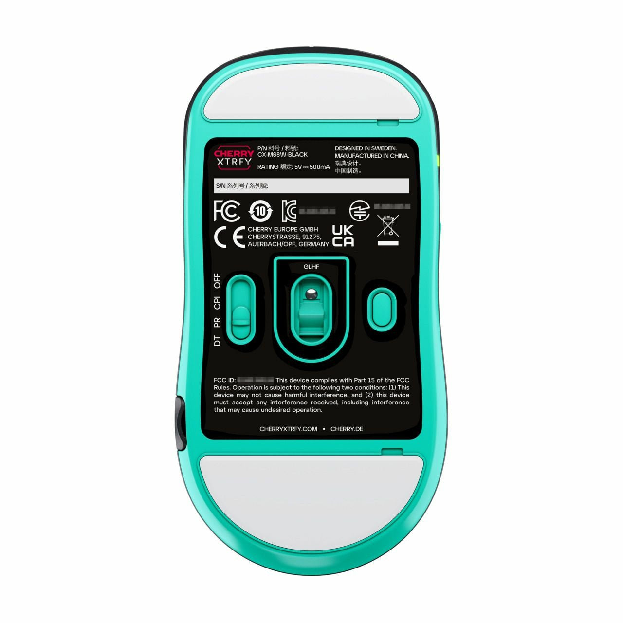 EAN 7340086914642 - CHERRY XTRFY CX-M68W-BLACK ratón Juego RF inalámbrico 26000 DPI imagen 7