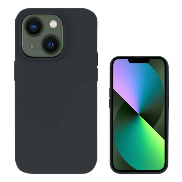 Funda 4smarts Liquid De Silicona Para Apple Iphone 14 Negro