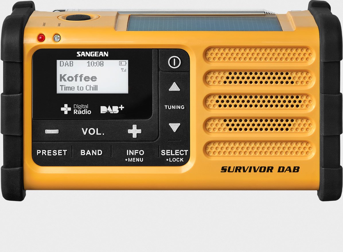 Sangean Mmr-88 Dab+ Gelb Notfall/Kurbel/Solar Radio