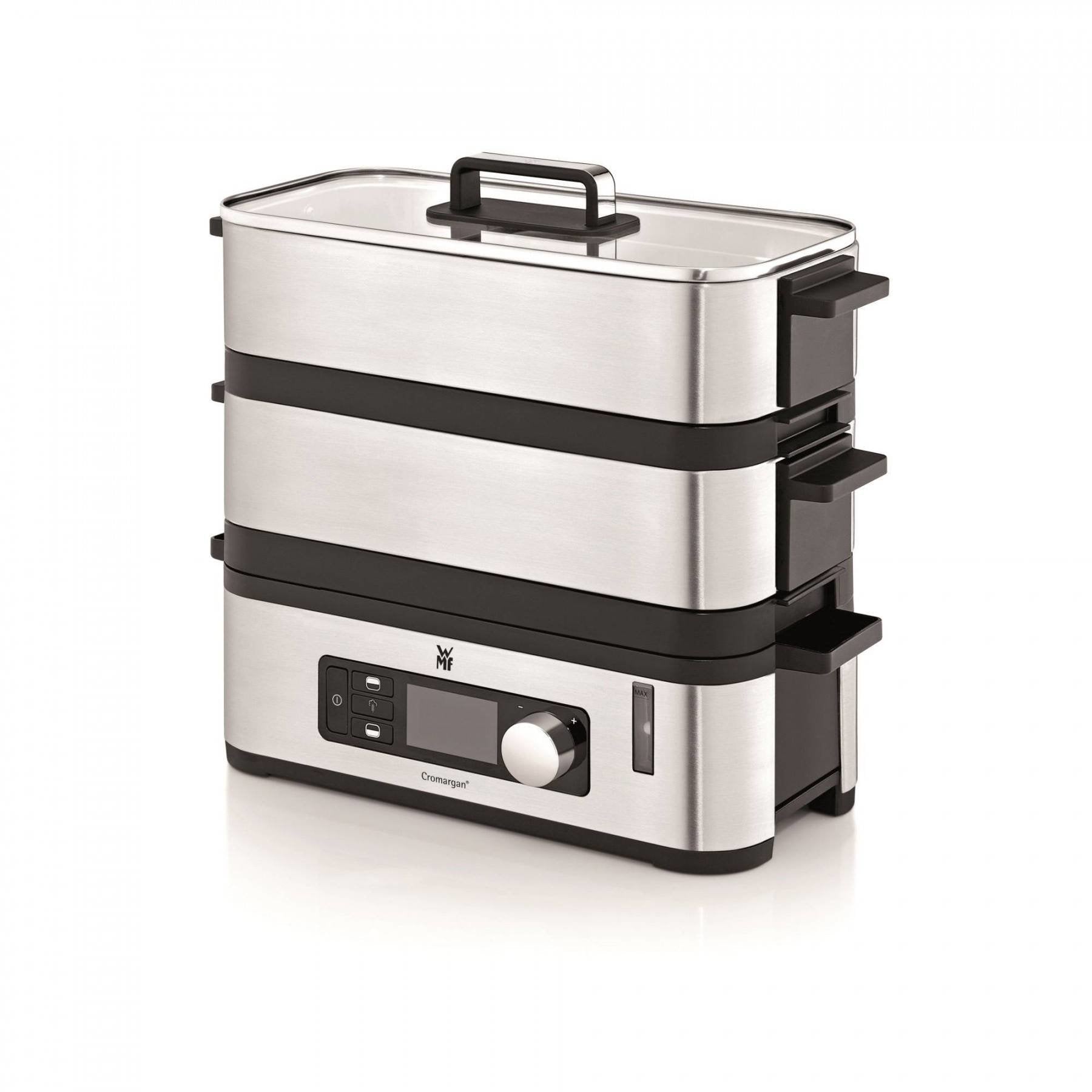 Vaporizador Wmf Kitchenminis 0415090011 2 Cesta(S) Encimera 900 W Negro, Acero Inoxidable