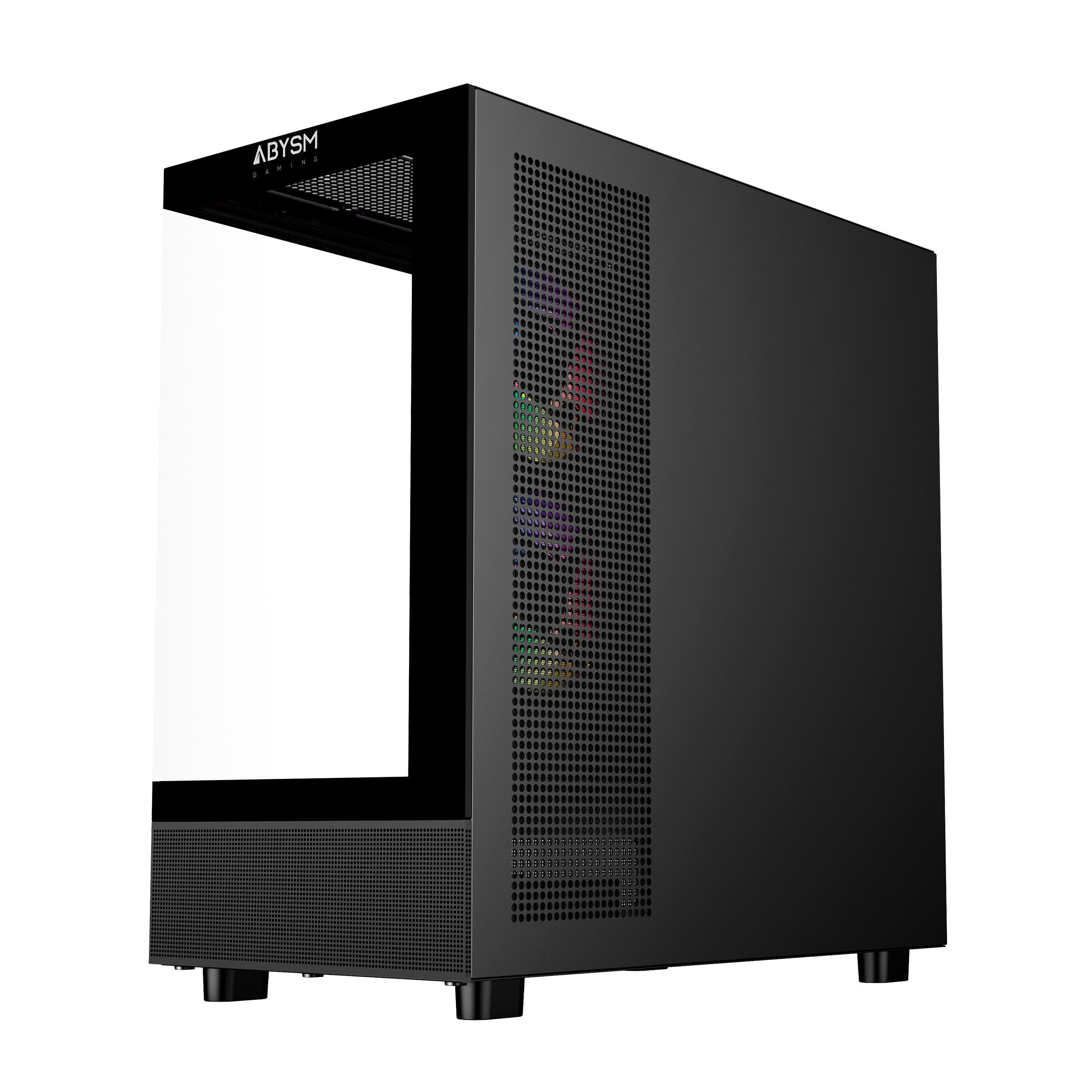 Caja Pc Abysm Danube Sava H400 Prime Black Atx, Mini-Itx, Micro Atx - Lateral Y Frontal Cristal Templado - 3.5" Y