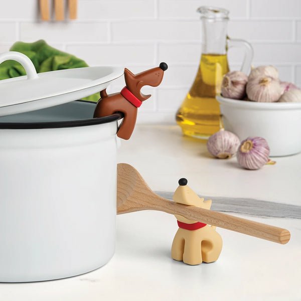 Ototo Buddy Sandstone Beige Spoon Holder & Steam Releaser