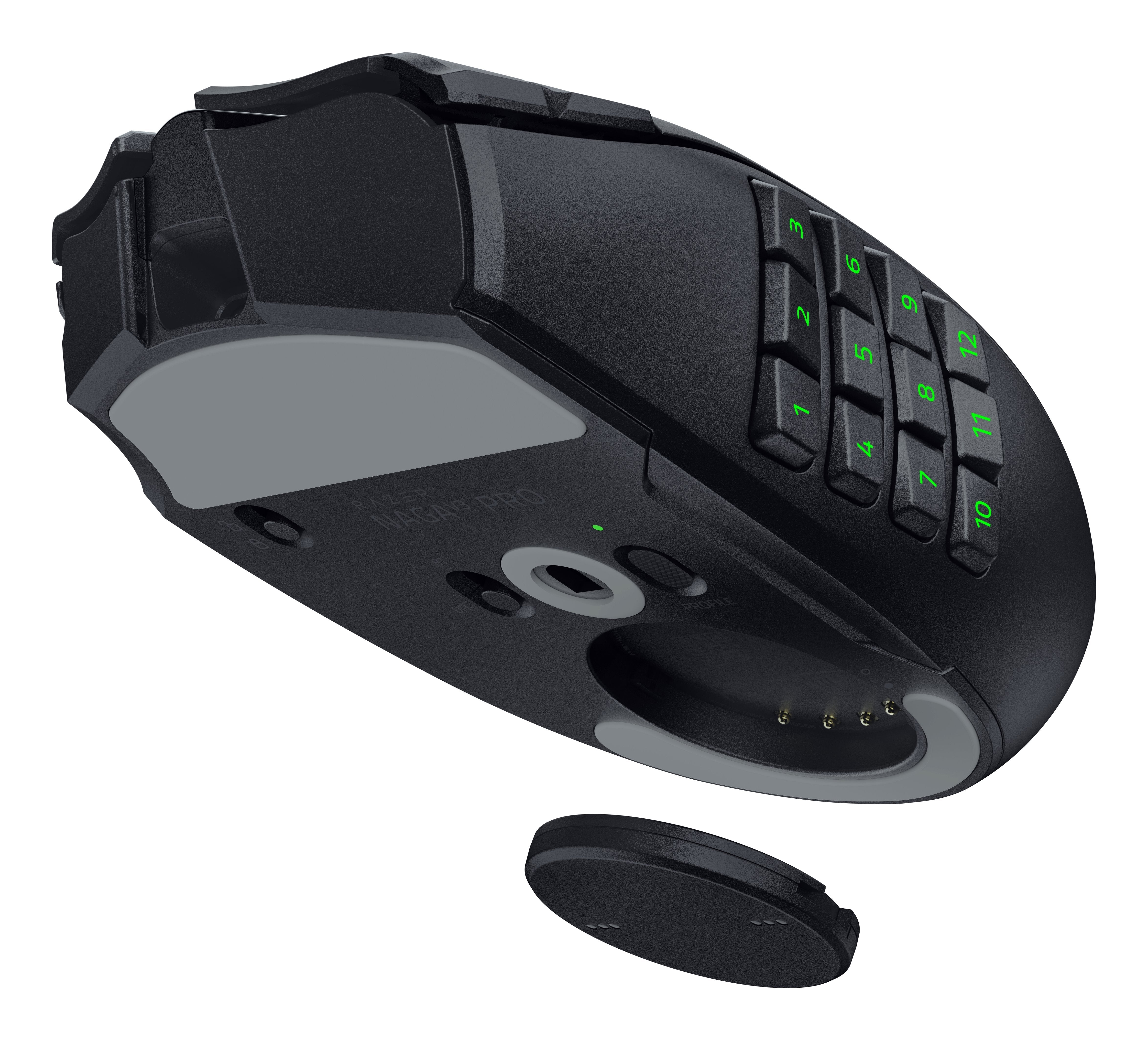 Razer Naga V3 Pro Ratón Juego Mano Derecha Rf Wireless + Bluetooth + Usb Type-C Óptico 50000 Dpi