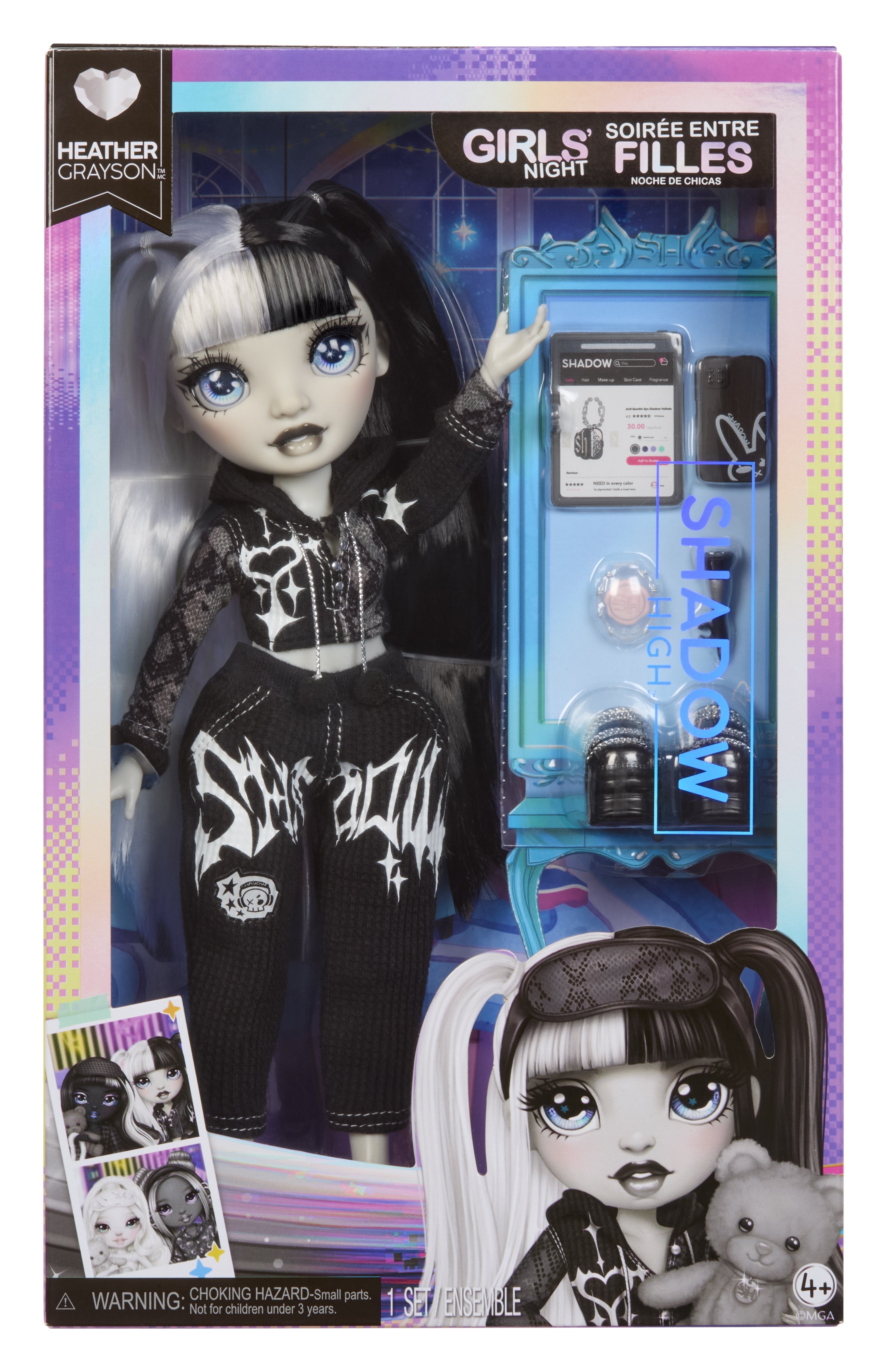 Muñeca Heather Fashion Doll Girls Night Shadow High