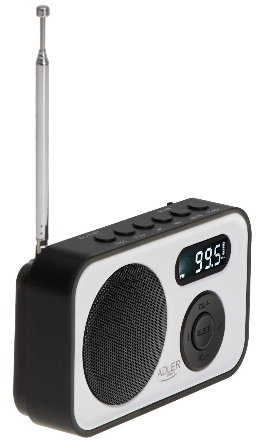 Adler Ad 1906 Digital Radio, Pll Am Fm, White Black