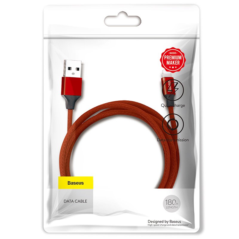 EAN 6953156249080 - Baseus Yiven 1,8 m Rojo imagen 3