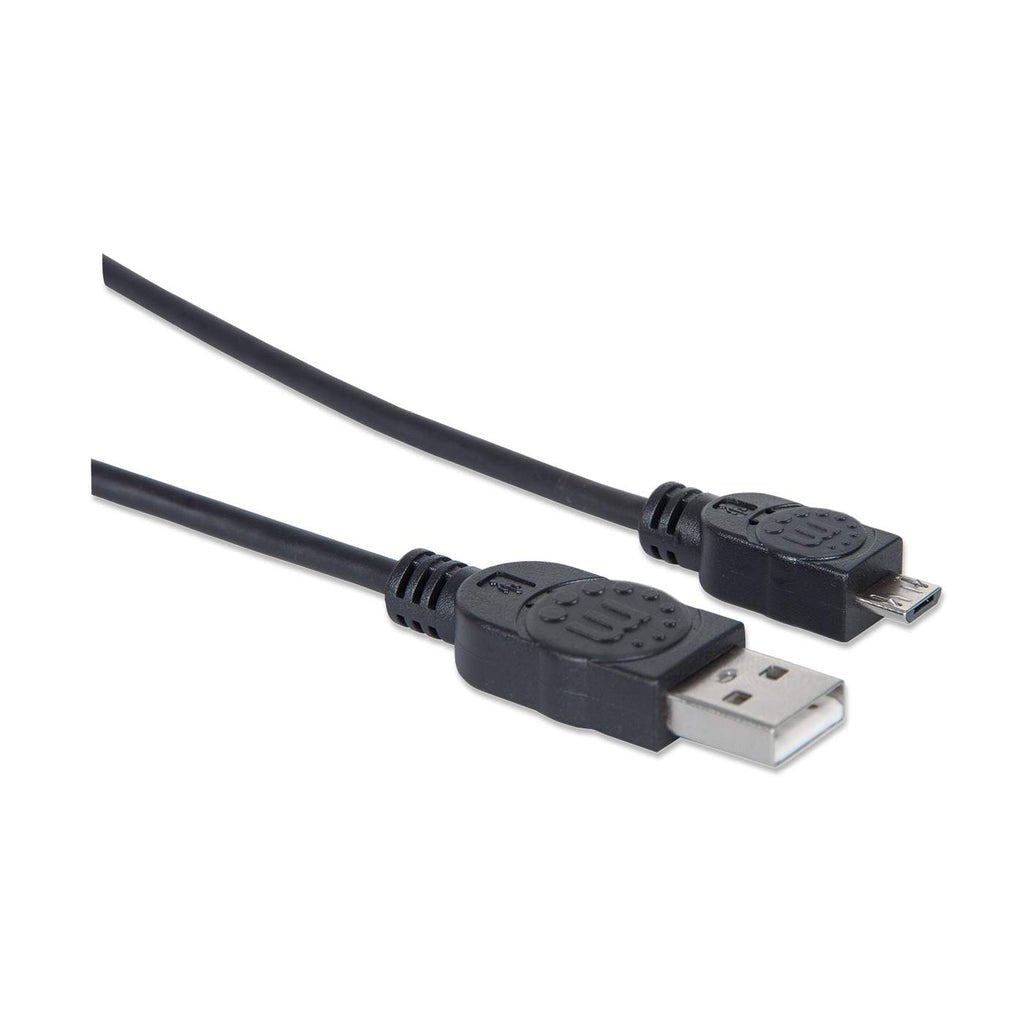 Manhattan Cable Usb Micro-B De Alta Velocidad Usb 2.0, A Macho/ Micro-B Macho, 480 Mbps, 1.8 M, Negro