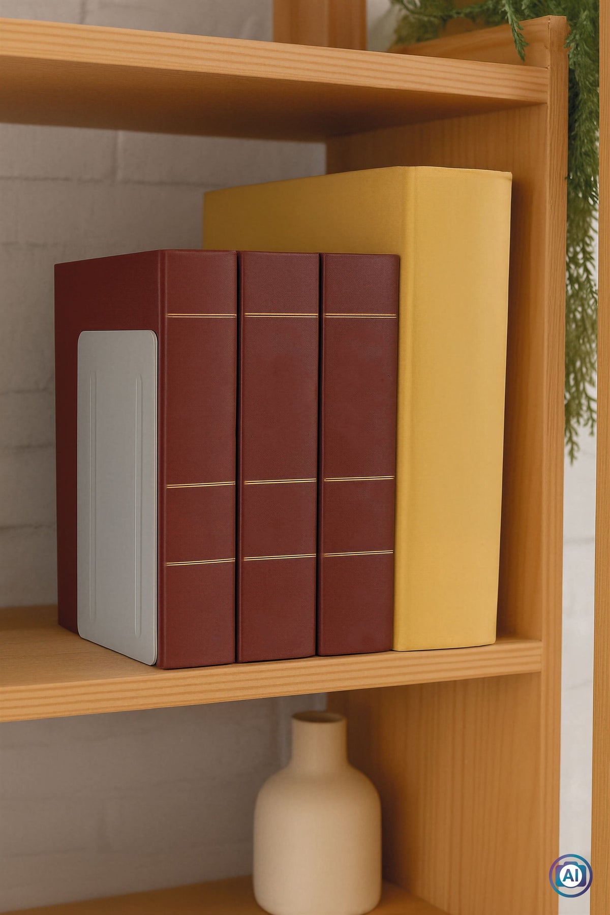 Sujetalibros 12,0 X 14,0 X 24,0 Cm Gris