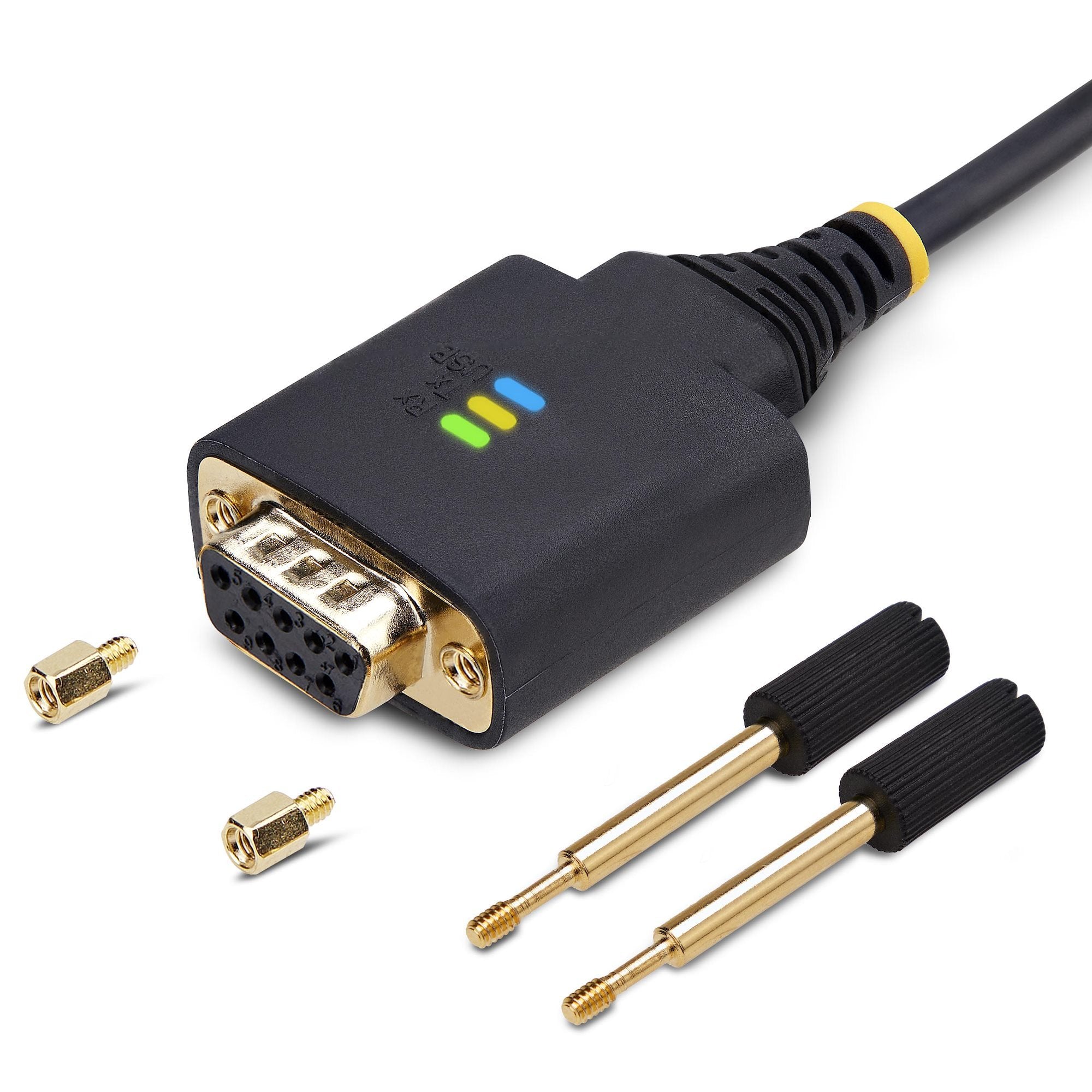 EAN 0065030898362 - StarTech.com 1P1FFCN-USB-SERIAL cable de serie Negro 0,3 m USB tipo A DB-9 imagen 8