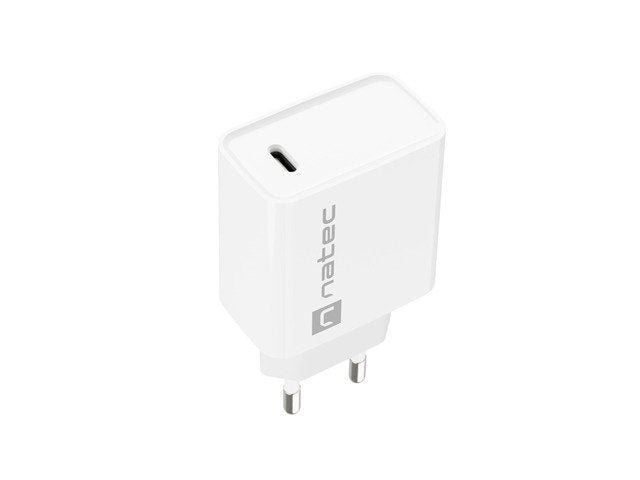 Cargador Usb Natec Ribera Usb-C 20w Pd Blanco