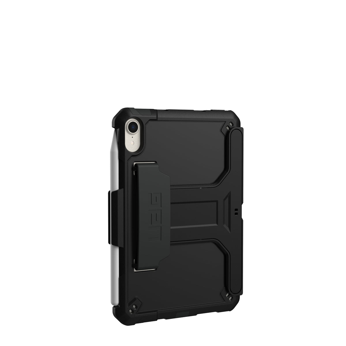 Uag Rugged Case For Ipad Mini 6th Gen W/Handstrap & Kickstand Black Carcasa Trasera Para Tableta Poliuretano Termoplástico (Tpu) Negro Para Apple Ipad Mini (6ª Generación)