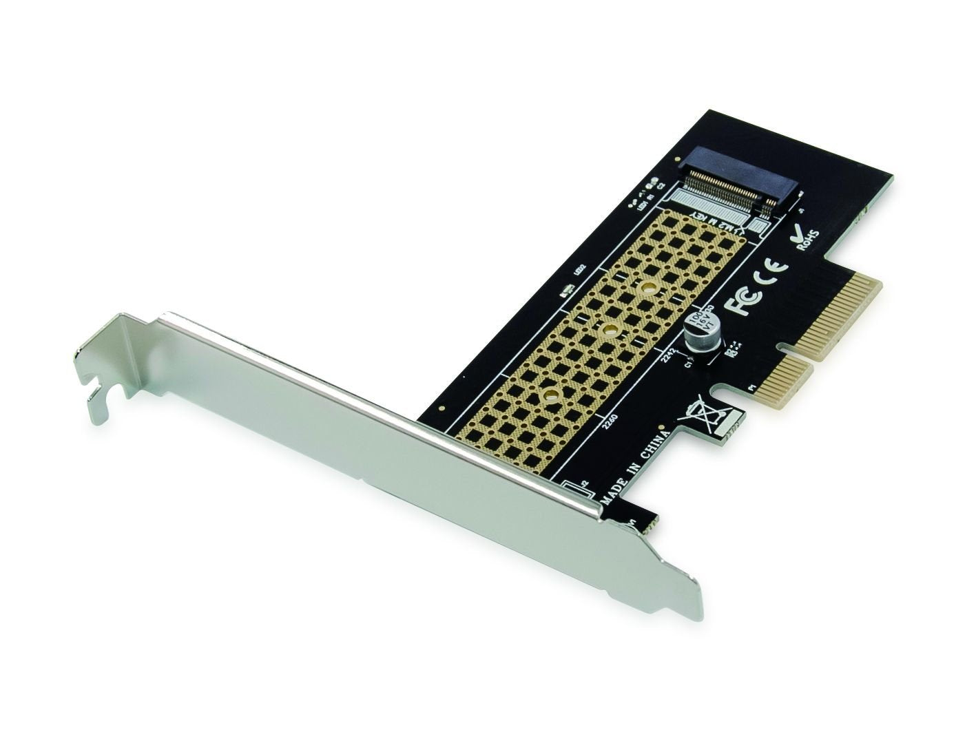 Conceptronic Pci Express Card 4 M.2 Nvme Ssd Emrick Schwarz