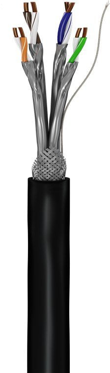 Cable De Red Exterior Goobay Cat.7 S/Ftp Pimf Negro, 100 Metros 52768