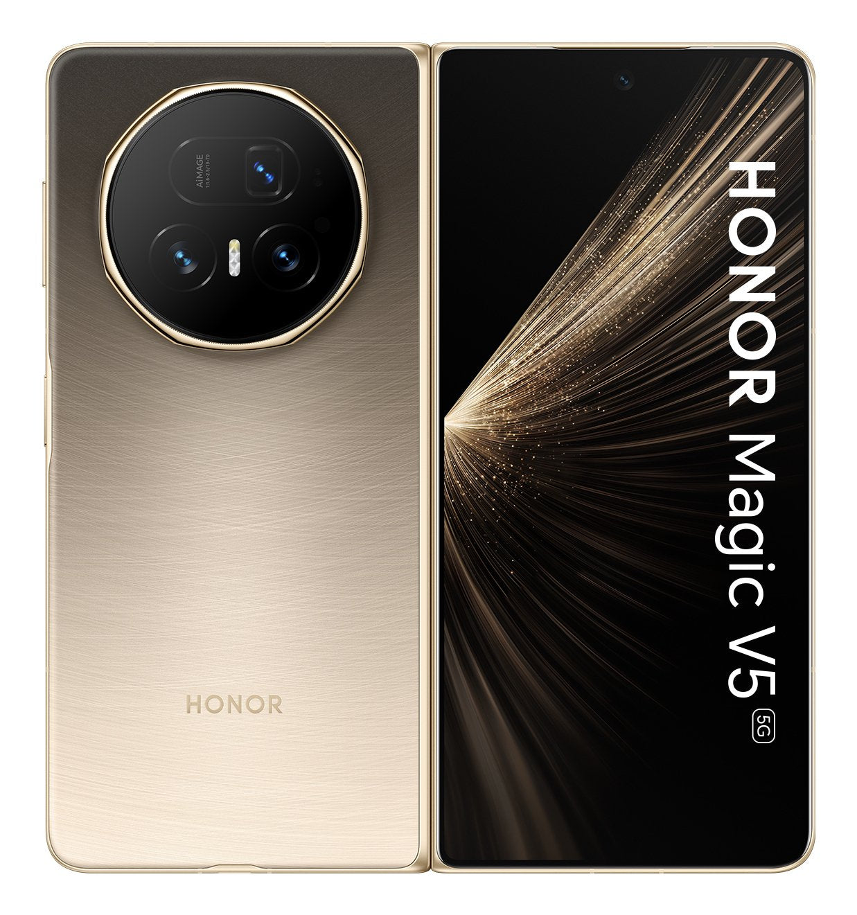 EAN 6936520873579 - Honor Magic V5 20,2 cm (7.95") SIM doble Android 15 5G USB Tipo C 16 GB 512 GB 5820 mAh Oro imagen 1