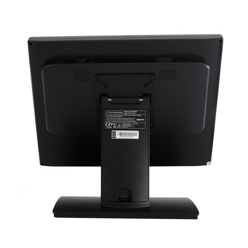 Approx Monitor Táctil Appmt15w5 15' *768 300cd/M2 5ms 160º/140º Grado A+ Compatible Vesa Base Estable Color Negro