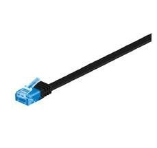U/Utp Cat6a 3m Black Flat Unshielded Network Cable,
