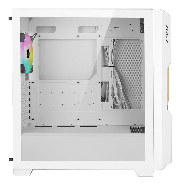 Azza Guardian 520ww Gaming Miditower Weiss Rgb Holzgitter Retail