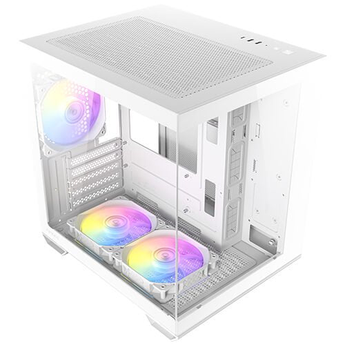 Caja Minitorre Microatx Cx60m A-Rgb Blanco Antec Micro Atx/ Argb/ 1 X 3.5'', 3 X 2.5''/ 3x Ventiladores Intalados