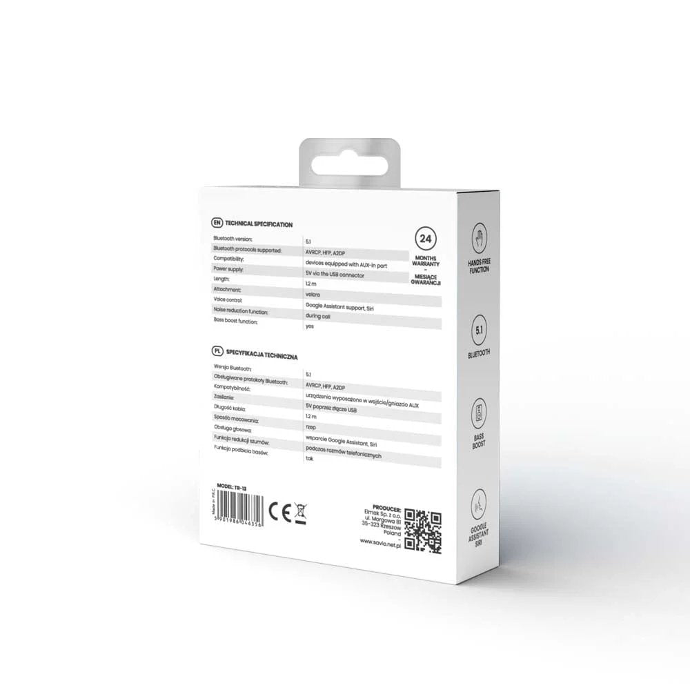 EAN 5901986046356 - Savio TR-13 AUX 10 m Negro imagen 8