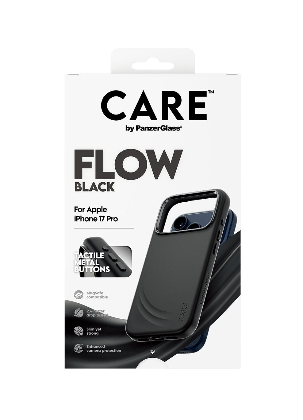 EAN 5715685027253 - PanzerGlass CARE™ by ® Flow Case Black w. MagSafe iPhone 17 Pro funda para teléfono móvil Negro imagen 3