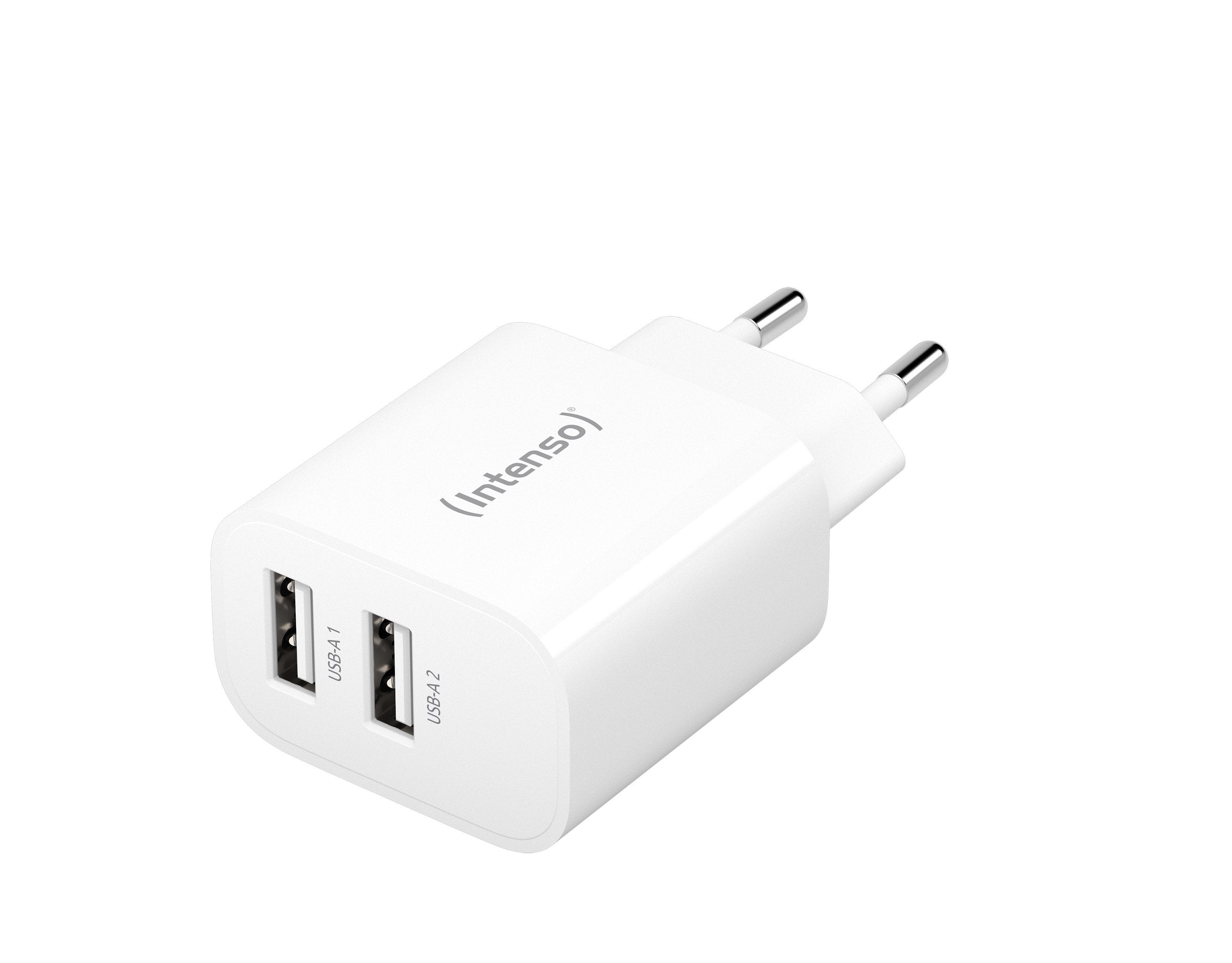 Intenso 2x Usb-A Adaptador Blanco