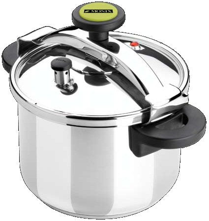 Olla A Presión Monix M530004 Ø24cm 10l Acero Inoxidable Apta Para Inducción