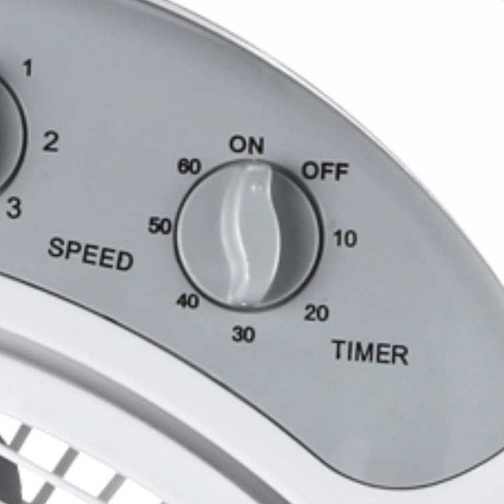 Ventilador De Suelo Haeger Home Wind 5 Aspas 40w Multidireccional Ø30cm 3 Velocidades Temporizador 60 Min Silencioso