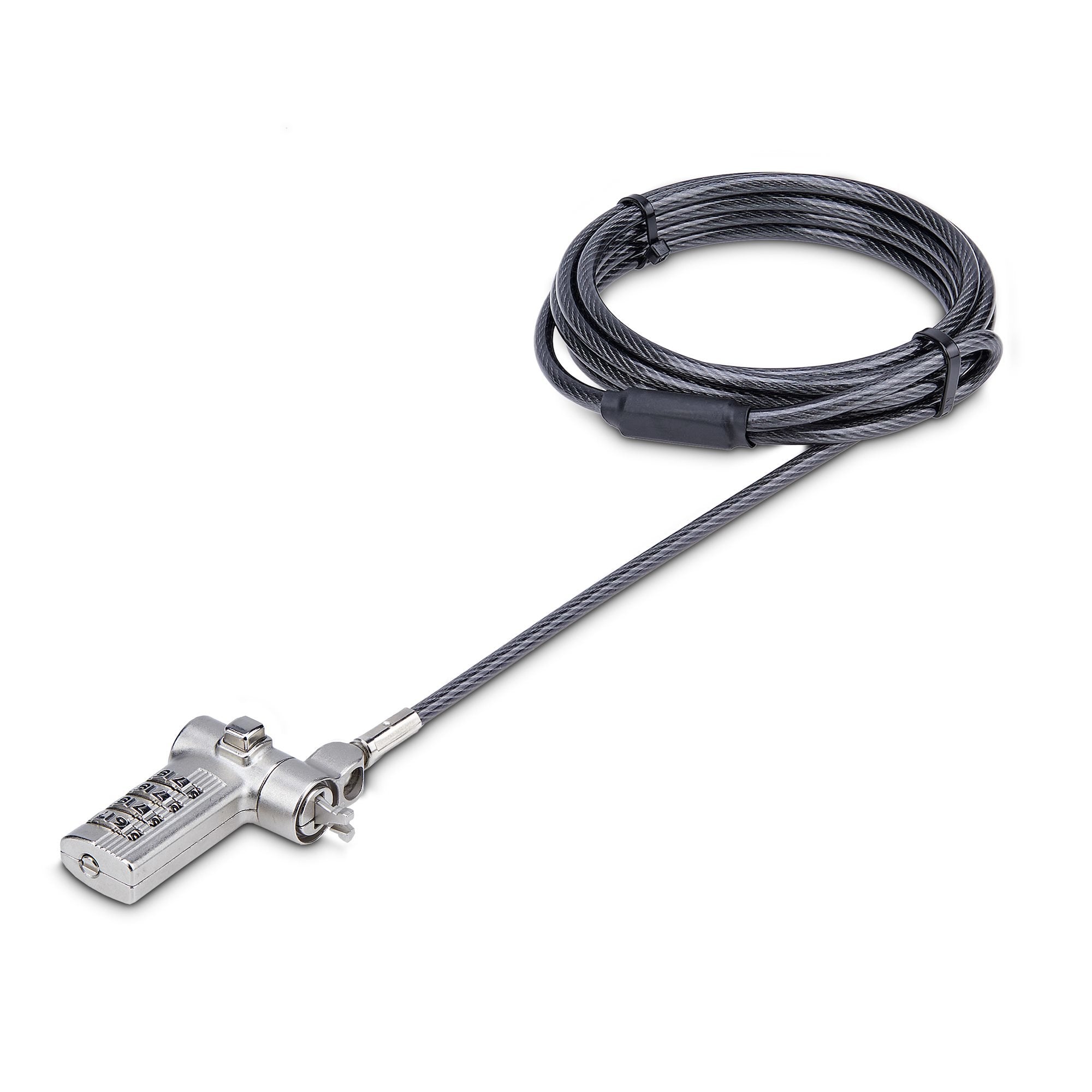 Startech.Com Cable De 2m Universal De Seguridad Para Portátiles Compatible Con Noble Wedge/Nano/K-Slot - Cerradura De Combinación - Anticorte - Antirrobo