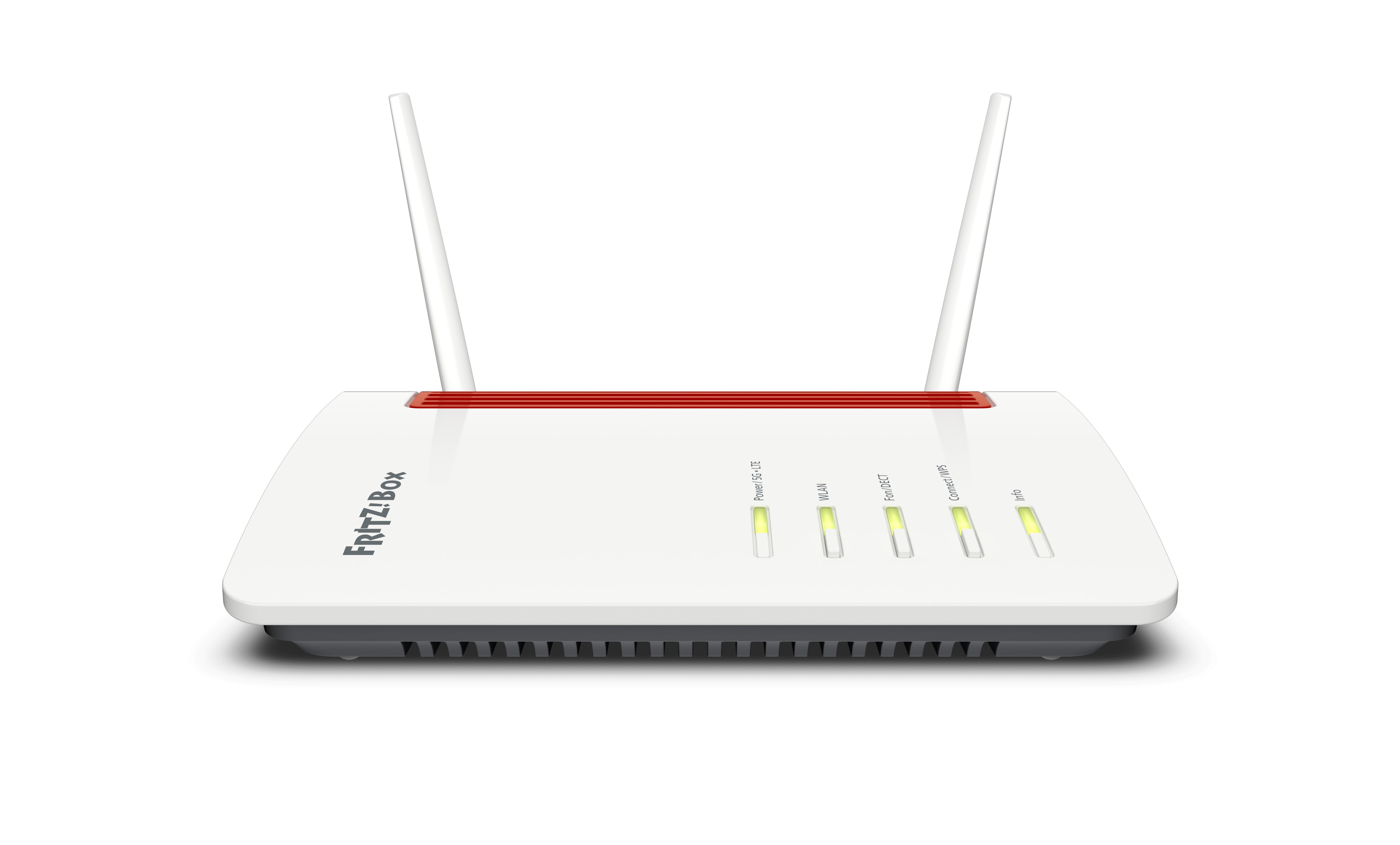 EAN 4023125029141 - Box FRITZ! 6850 5G router inalámbrico Gigabit Ethernet Doble banda (2,4 GHz / 5 GHz) Negro, Rojo, Blanco imagen 2