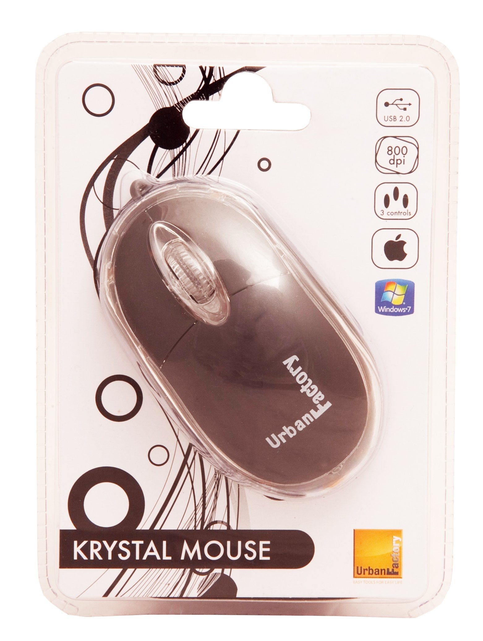 EAN 3760170841649 - Urban Factory BDM02UF ratón Ambidextro USB tipo A Óptico 800 DPI imagen 3