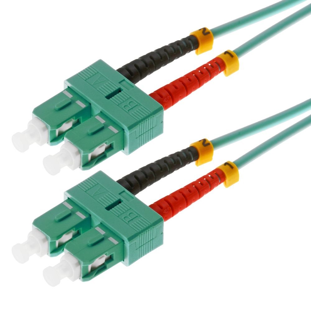 Helos Lwl Cable De Red Sc/Sc Duplex 50/125?M Om3 Aqua 20,0m