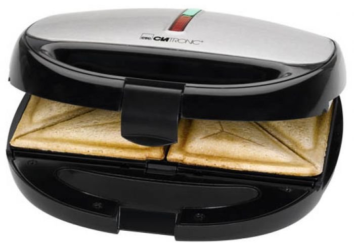 EAN 4006160638059 - Clatronic ST/WA 3670 sandwichera 800 W Negro, Acero inoxidable imagen 1