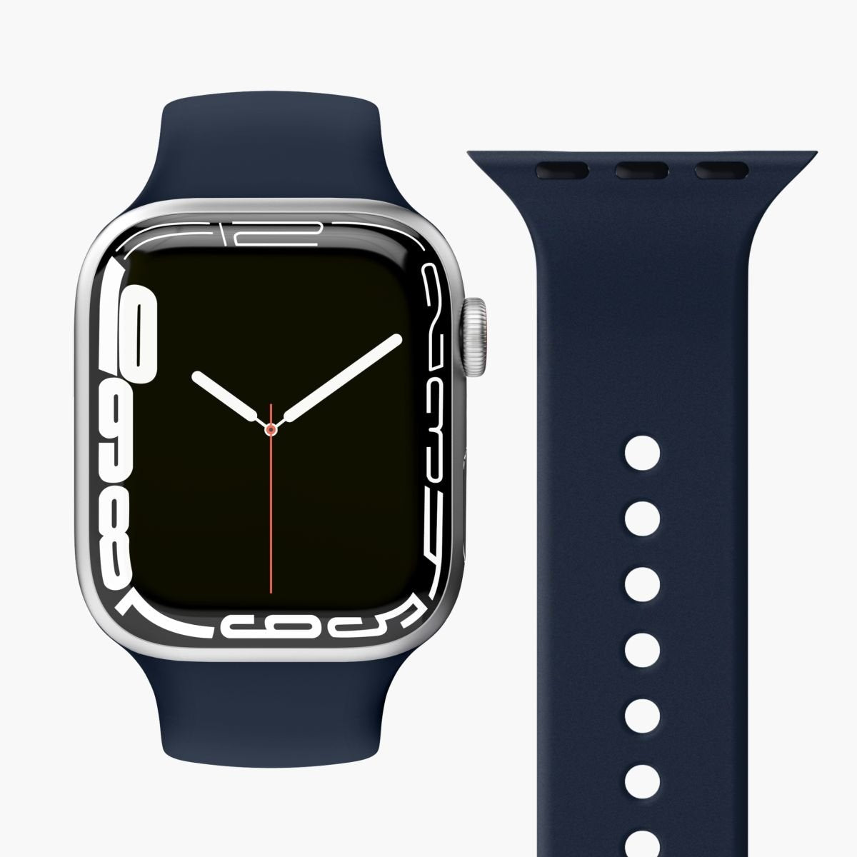 Vonmählen Watchstrap For Apple Silicone Loop Funda 2 Band One Navy (Aws00007)