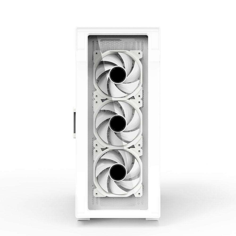 Caja Pc Zalman I3 Neo Tg Mid Tower White Rgb Fan X4