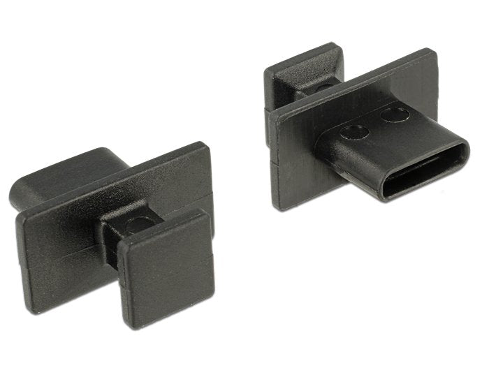 Staubschutz Für Usb Type-C Buchse Mit Grossem Griff 10 Stück Schwarz
