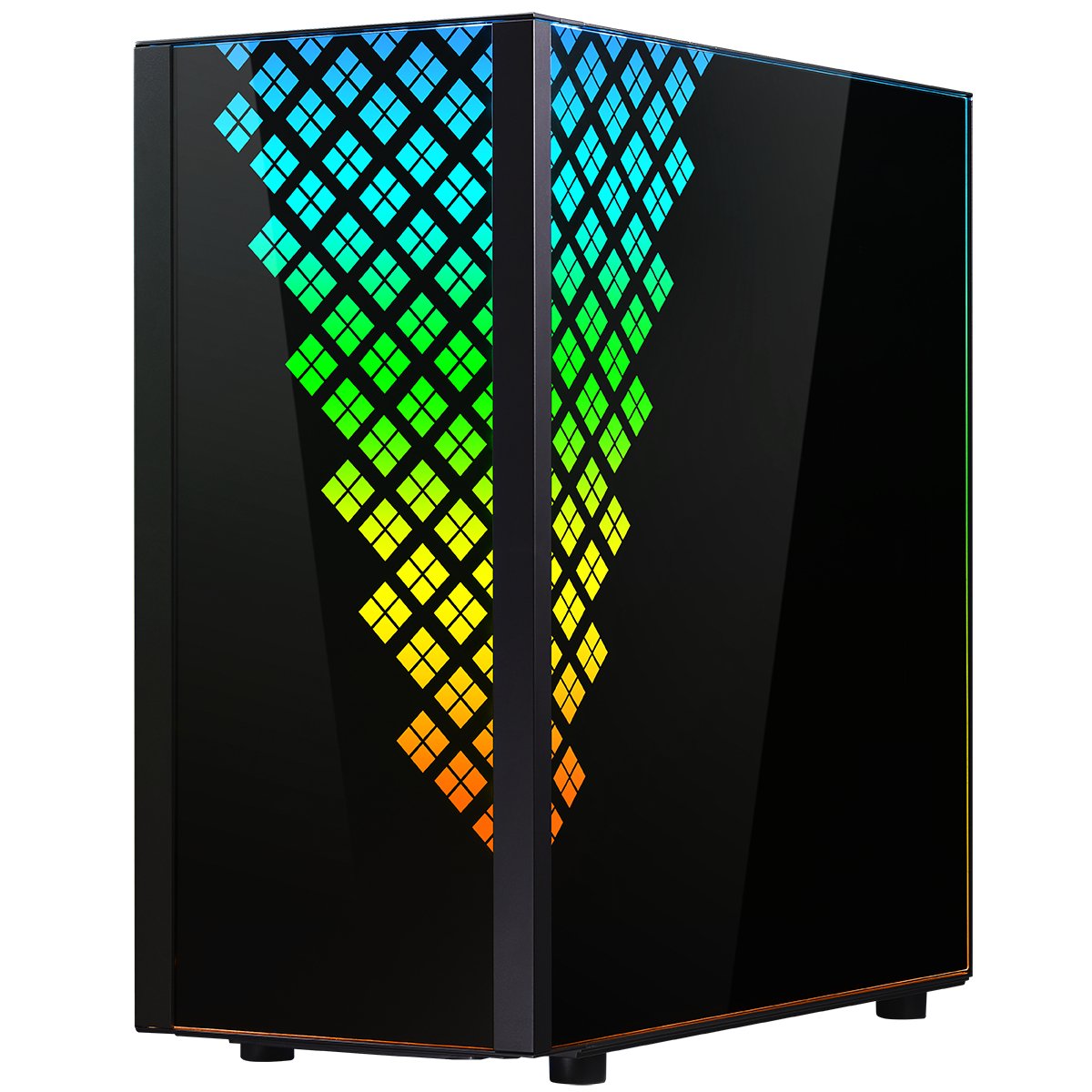 Caja Pc Bitfenix E-Atx Dawn Rgb Tempered Glass Black